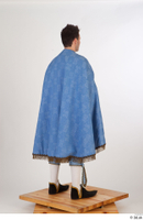  Photos Man in Historical Baroque Suit 2 Baroque a poses blue cloak medieval Clothing whole body 0004.jpg